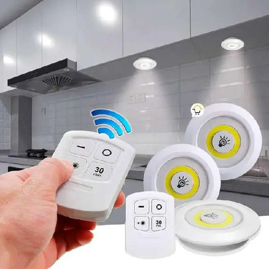 Set de 3 Luces LED con Control Remoto
